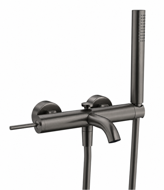 Nobili Acquerelli J design badmengkraan met garnutuur gun metal