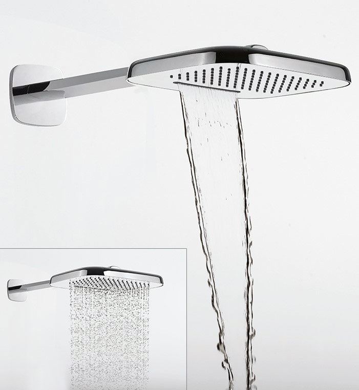 Flova Urban Dual Air-in Rain regendouche met waterval / cascade chroom