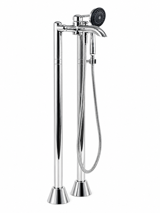 Villeroy & Boch Source by Dornbracht staand badkraan met douchegarnituur chroom (showmodel)