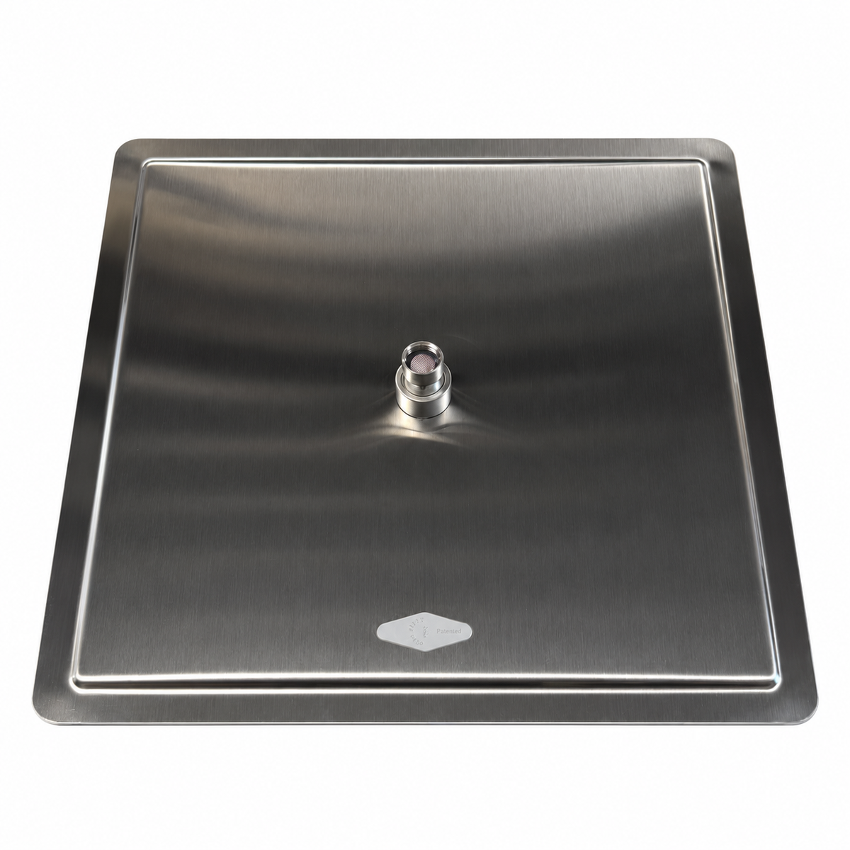 Xenz Pure Regendouche met afgeronde hoeken 40x40 mm RVS