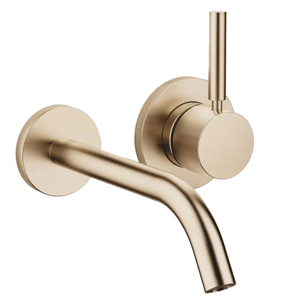 Dornbracht Meta 2-gats wand wastafelmengkraan met rozetten, Champagne 22kt