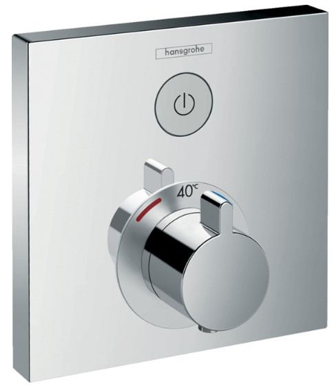 Hansgrohe ShowerSelect thermostaat met stopkraan voor 1 functie compleet set chroom