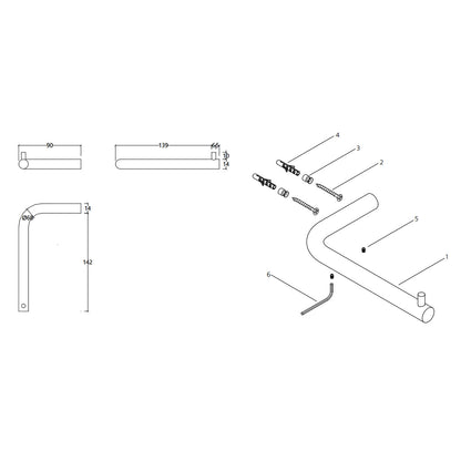 Procasa Waterevolution Flow rolhouder in geborsteld geborsteld brons PVD A130BZ
