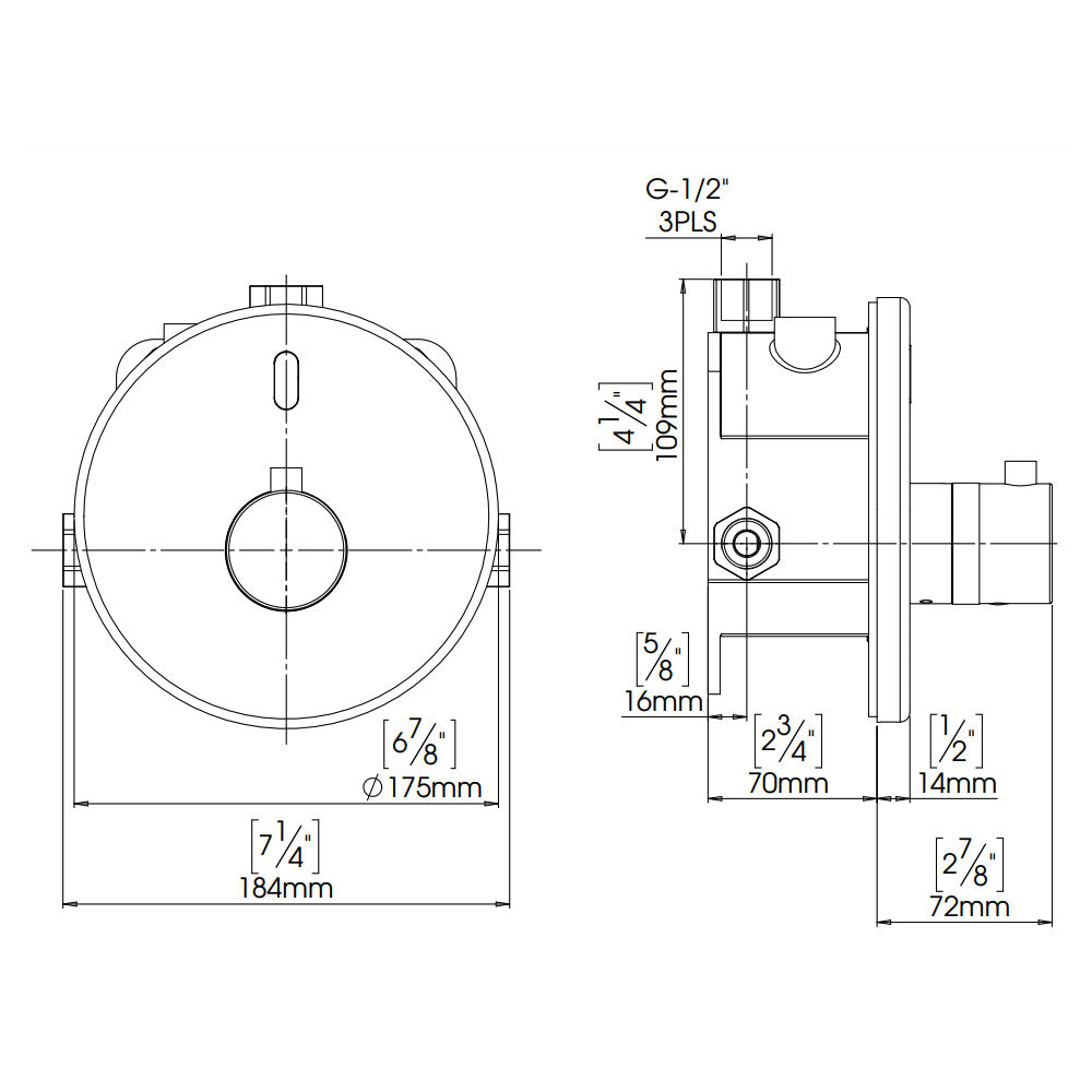 Stern Neptune 1042 T elektronische douchekraan met thermostaat en touch-free infrarood bediening, chroom