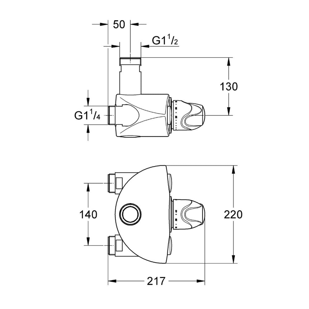 Grohe Grohtherm XL centraal thermostaatkraan chroom