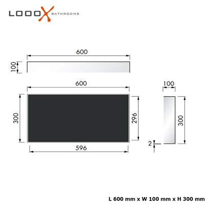 Looox Colour Box opbouwnis soft grijs CBOX60G