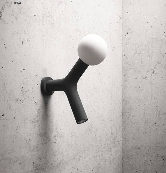 Antonio Lupi Appolo 2 exclusief design hoofddouche met LED verlichting mat zwart