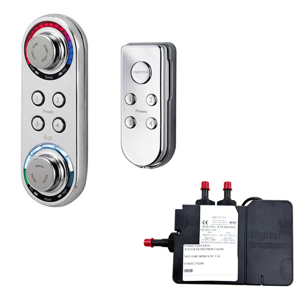 Aqualisa ilux Shower digitale douchemengkraan met afstandbediening chroom