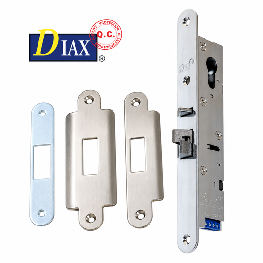 DIAX SDA25 Pengrendel voor doordraai deur of klapdeur arbeidsstroom 12 V DC  doorn 25 mm + Signaal.