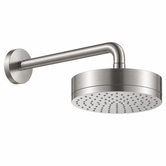 Hansgrohe Axor Citterio hoofddouche met douchearm zwart chroom geborsteld