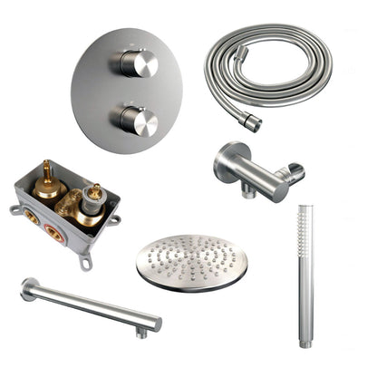 BRAUER Brushed Edition Thermostatische Inbouw Regendouche – Rond, Geborsteld RVS, PVD (showmodel)