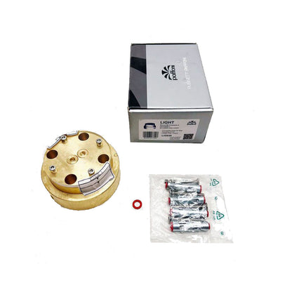 Paffoni Light Vrijstaande bad/douchemengkraan met omsteller en handdouche (inclusief inbouwdeel art. LIG030) mat zwart