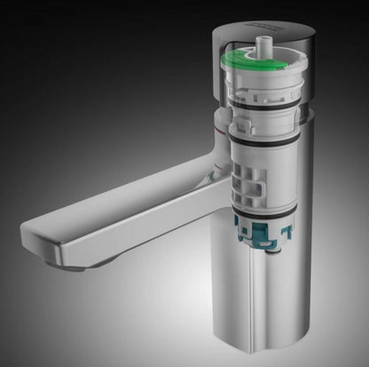 KWC Aquarotter professioneel zelfsluitende wastafelkraan chroom, koudwater