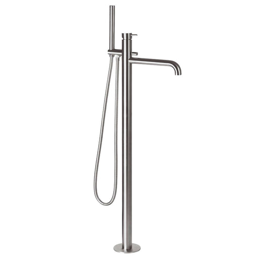 Bleu Label Viborg Steel vrijstaande badmengkraan RVS