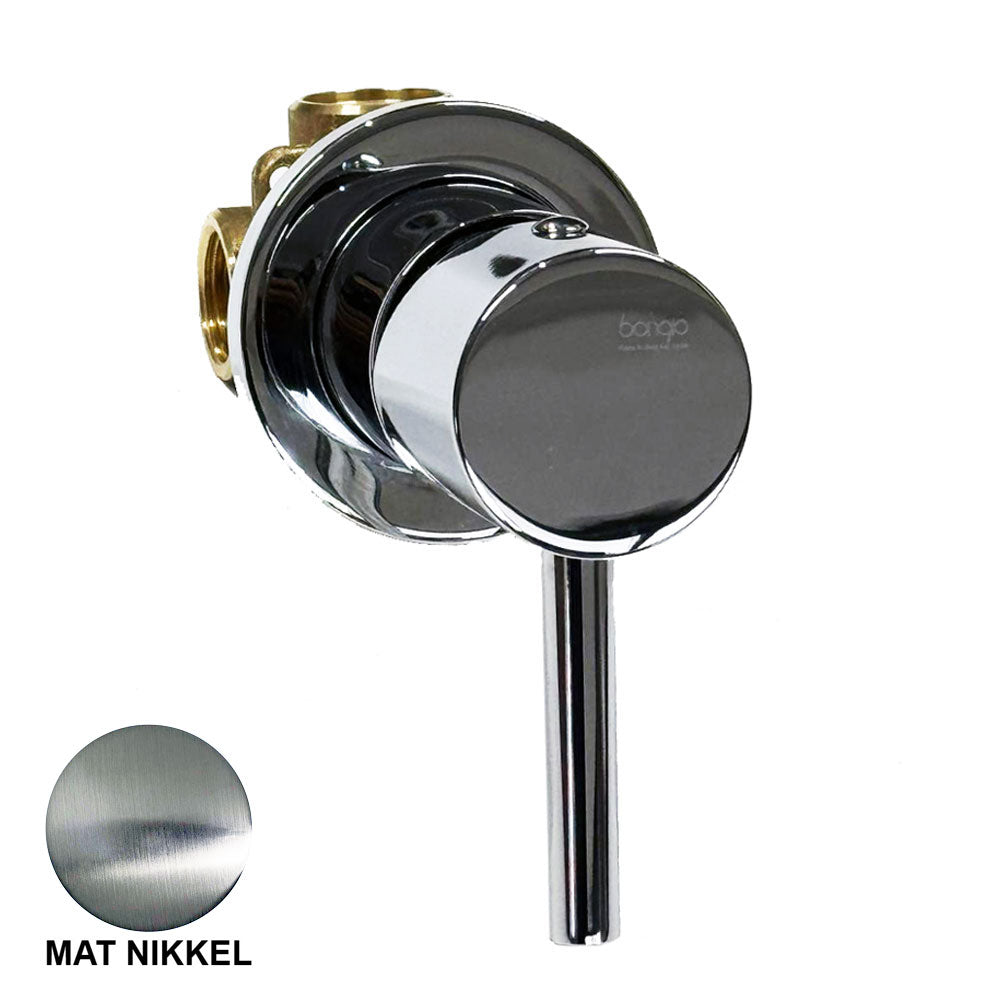 Bongio Squadra Inbouw douchemengkraan, Geborsteld mat nikkel