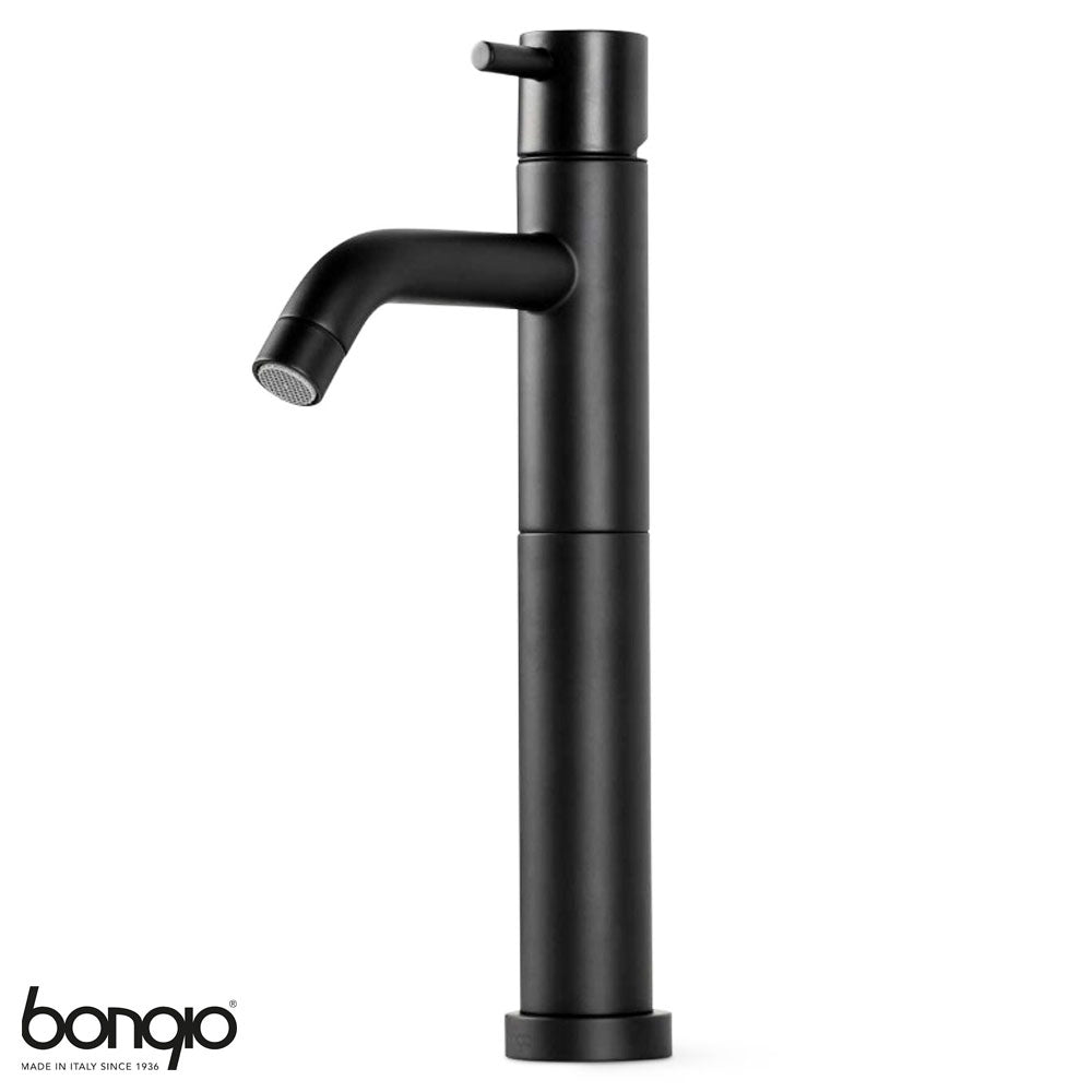 Bongio Squadra SQ104NE opbouw wastafelmengkraan verhoogd, mat zwart