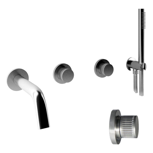 Bongio Time2020 Inbouw bad/douchekraan geborsteld 316 Roestvrij Staal