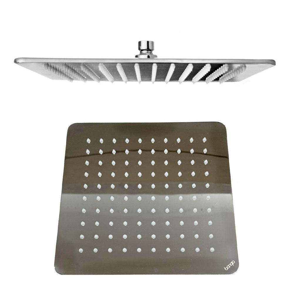 Bongio Wellness Quadro, vierkant hoofddouche 250 mm dikte 7 mm, Chroom