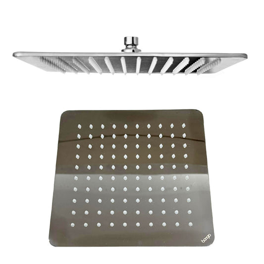 Bongio Wellness Quadro, vierkant hoofddouche 250 mm dikte 7 mm, Chroom