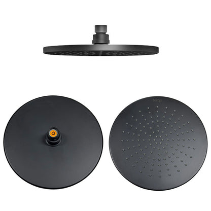Bongio Wellness hoofddouche 222 mm mat zwart