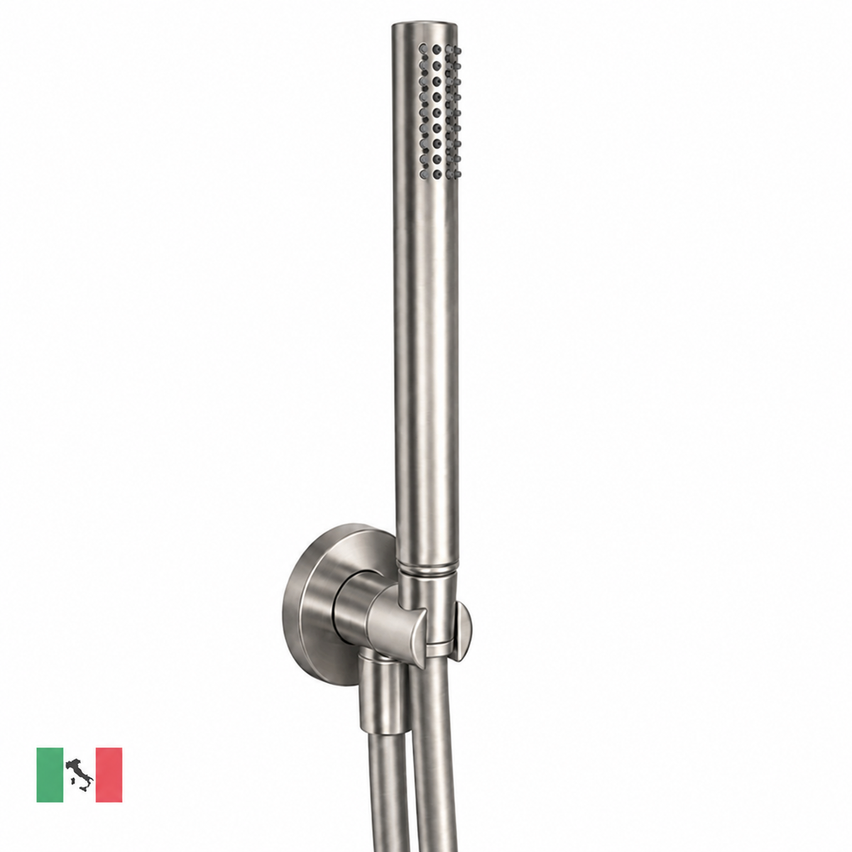 Bongio Time2020 handdoucheset incl. aansluitbocht en doucheslang Geborsteld RVS 316
