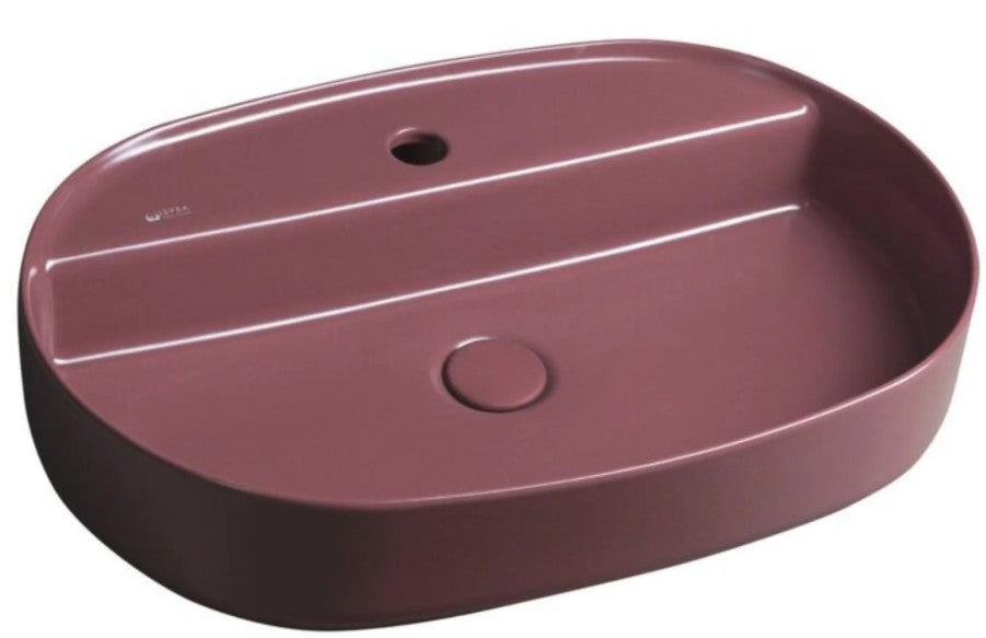 ISVEA Infinity Ovaal wastafel of wasbak 60 cm met overloop