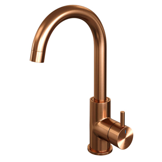 Brauer Copper Edition wastafelkraan hoog Geborsteld Koper PVD