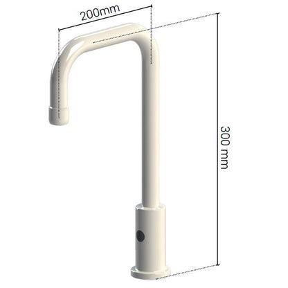 Broen Lab sensor-kraan voor koud water of voorgemengd op het werkblad, Wit