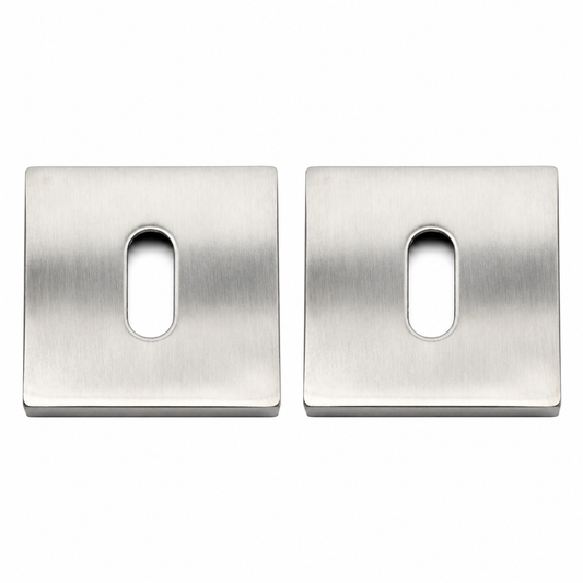 Sleutelrozet Square LSQBN50 vierkant design mat RVS (paar)