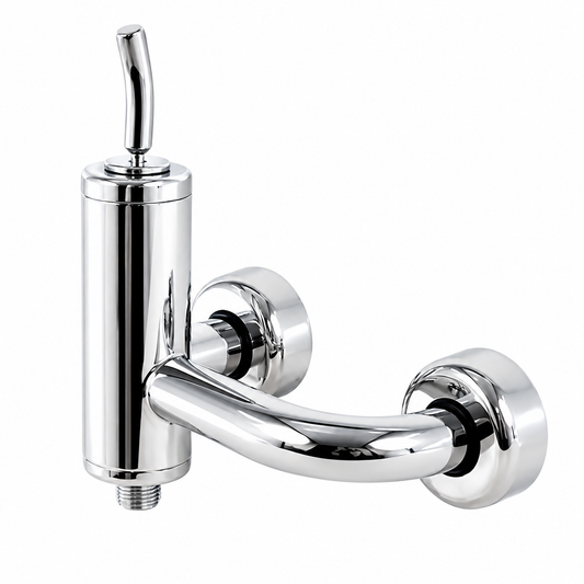 Montalcino industrieel design douchemengkraan gepolijst RVS (glans)