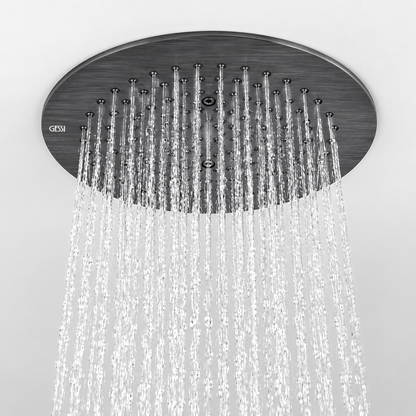 Gessi Afilo Minimali regendouche Ø 350 mm voor inbouw plafondmontage aged bronze