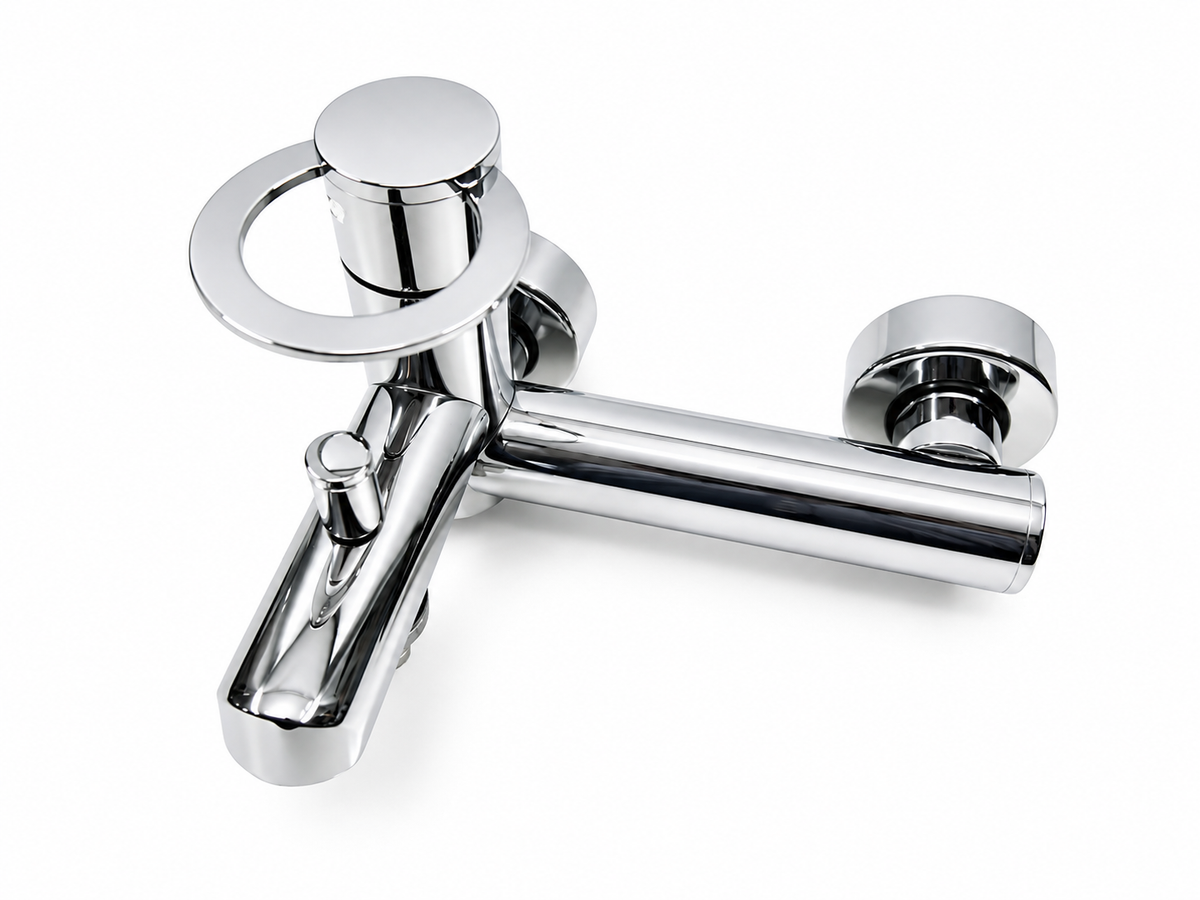 Ponsi Saturno Italiaans design badmengkraan chroom (outlet artikel)