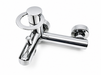 Ponsi Saturno Italiaans design badmengkraan chroom (outlet artikel)