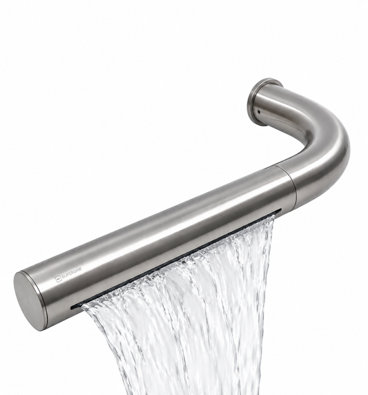 Supergrif D38 design Cascada, Waterval uitloop mat nikkel