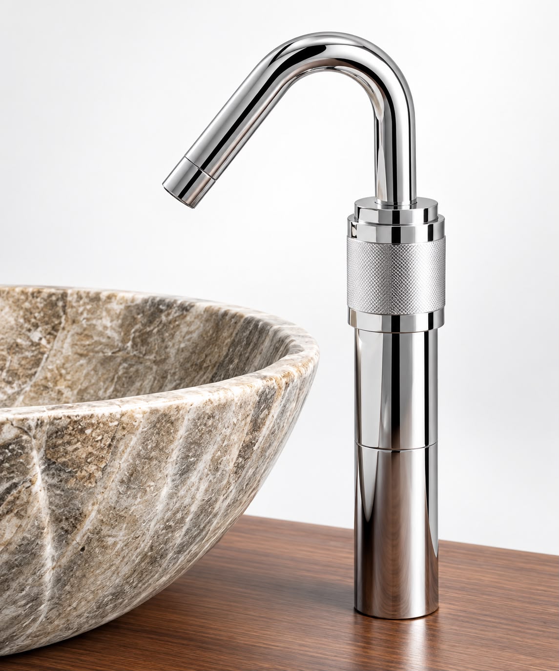 Gesto Italiaans design waskomkraan, wastafelkraan inclusief druk waste Chroom