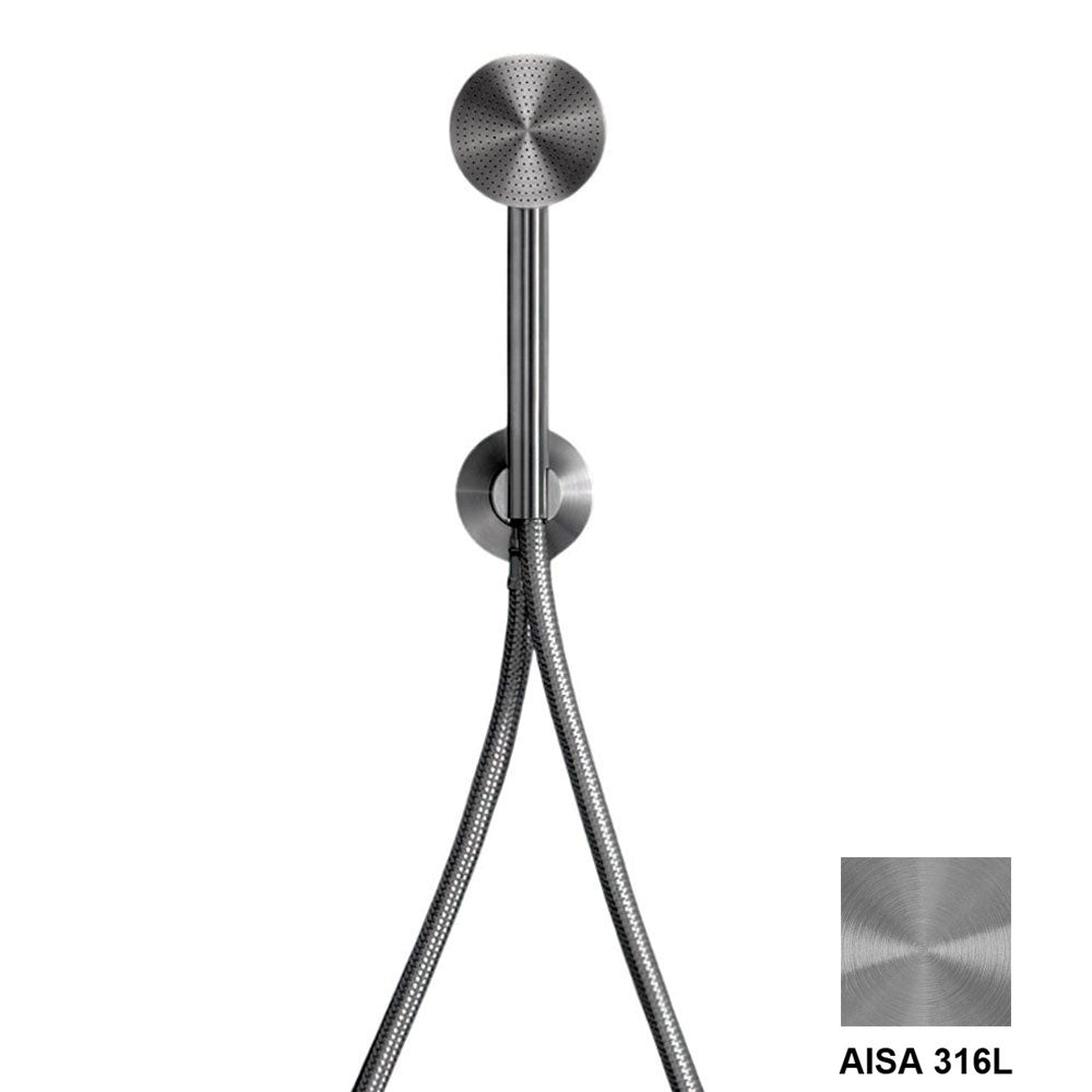 Ceadesign FRE94 wanduitlaat met handdouche en doucheslang 1,50 mtr, geborsteld RVS