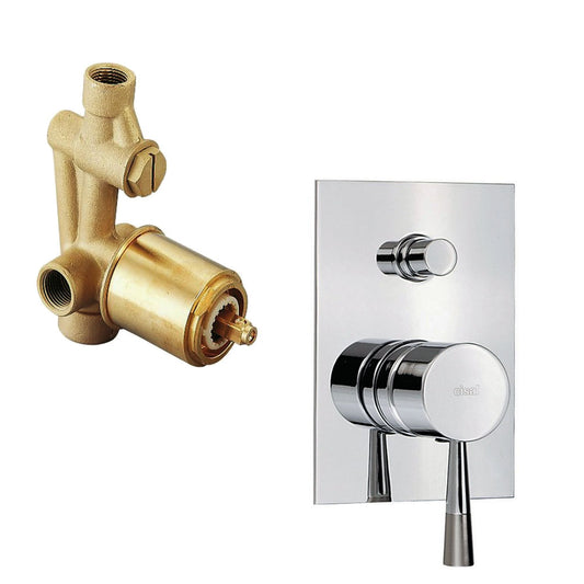 Cisal Pumpy éénhendel douchemengkraan met omstel, Chroom