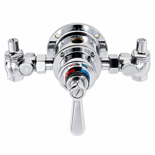 ITT Lawler 4000 serie industriël thermostaat douchemengkraan chroom