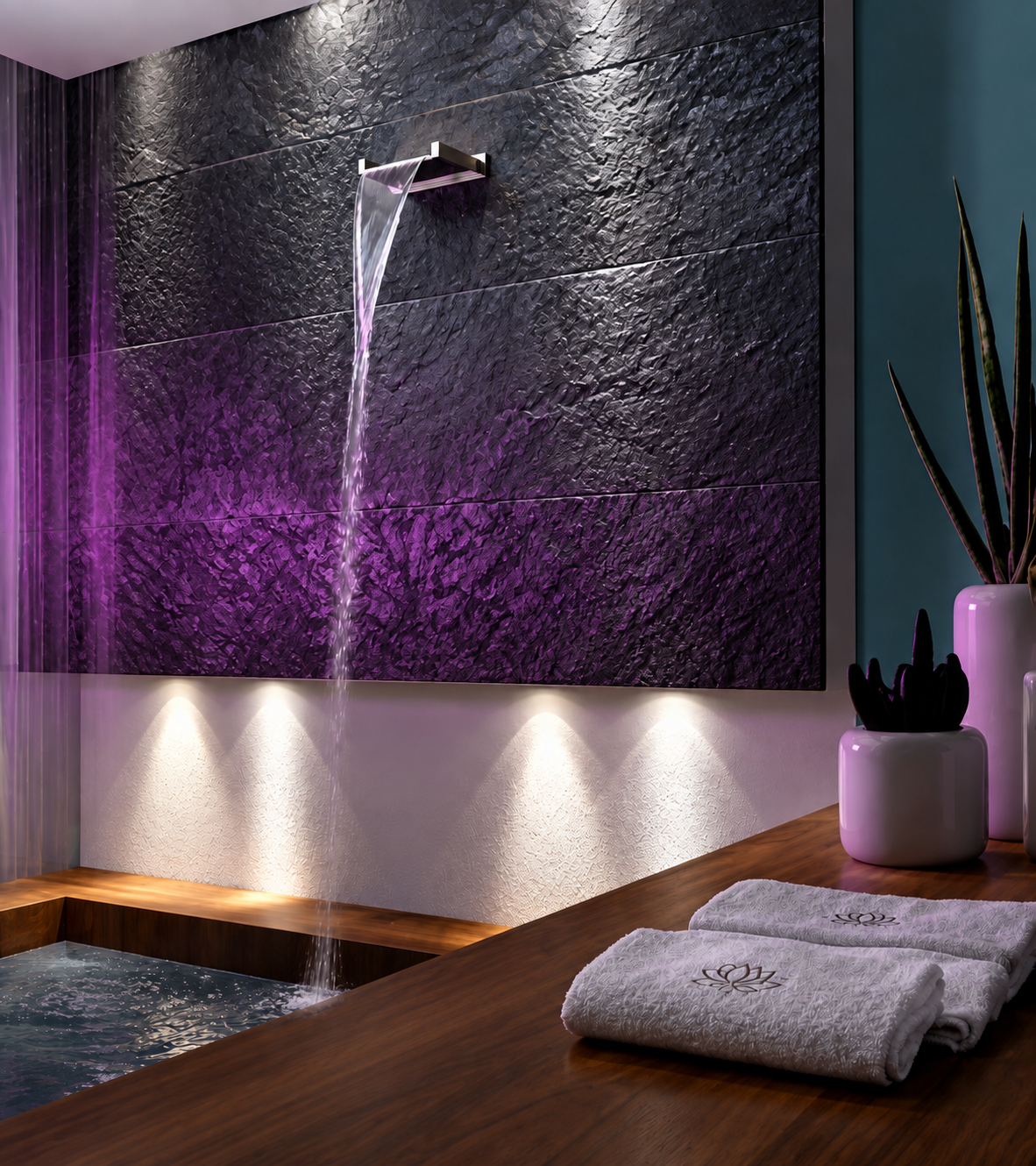 Gessi Rettangolo Cascada, waterval wandmontage RVS