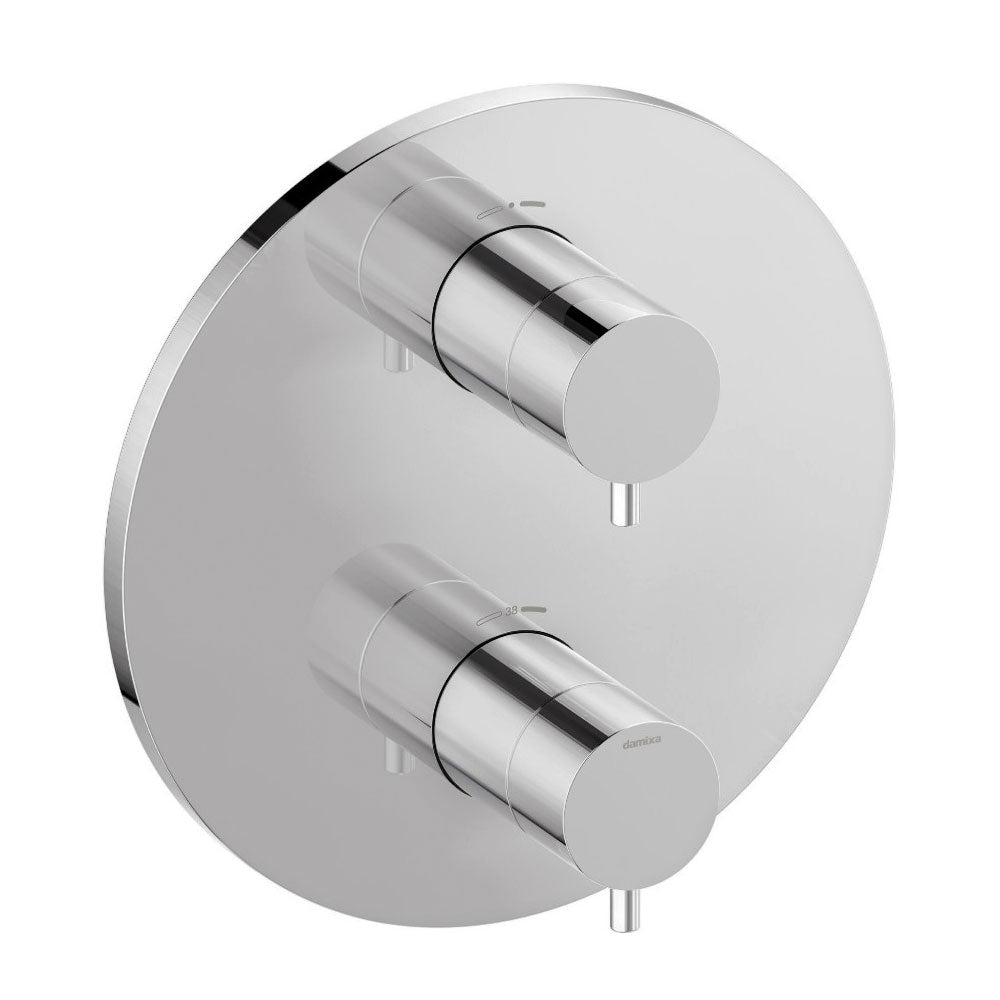Damixa Silhouet inbouw thermostaat afbouwset met omstel, chroom