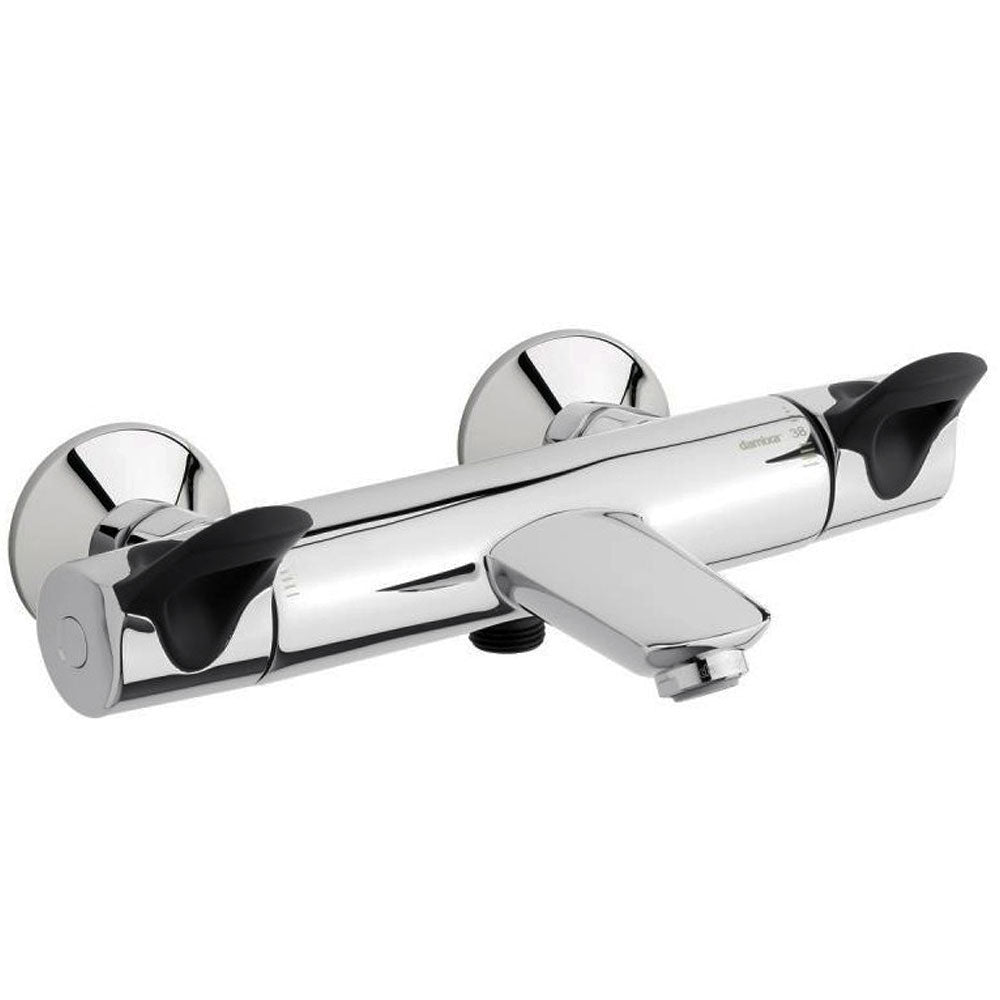 Damixa Clover Easy bad douchethermostaatkraan, chroom/zwart