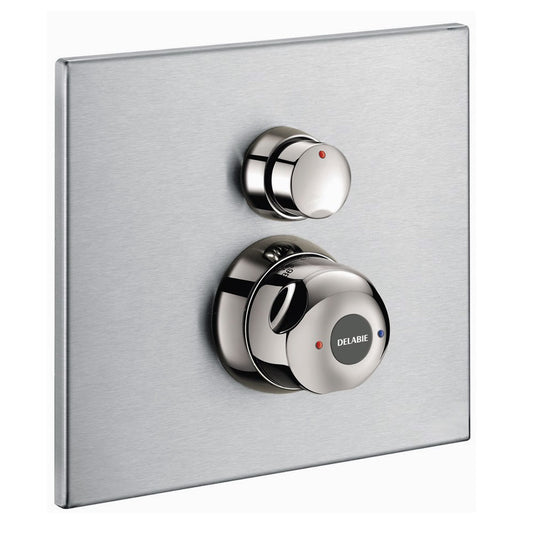 Delabie Securitherm zelfsluitende thermostaat douchemengkraan RVS