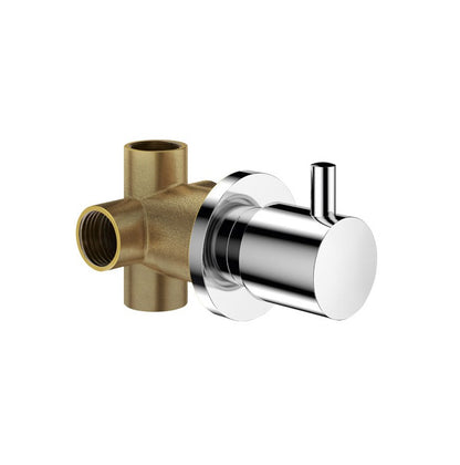 Delabie inbouw 2-weg omsteller chroom