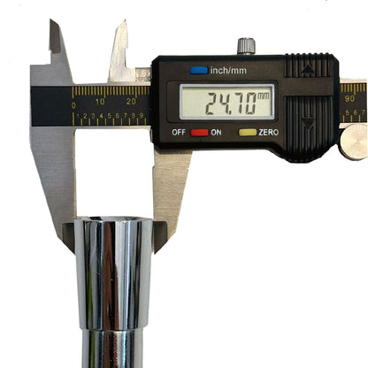 Novotec luxe A-kwaliteit doucheslang met beide zijde conische koppelingen metaal 175 cm, chroom