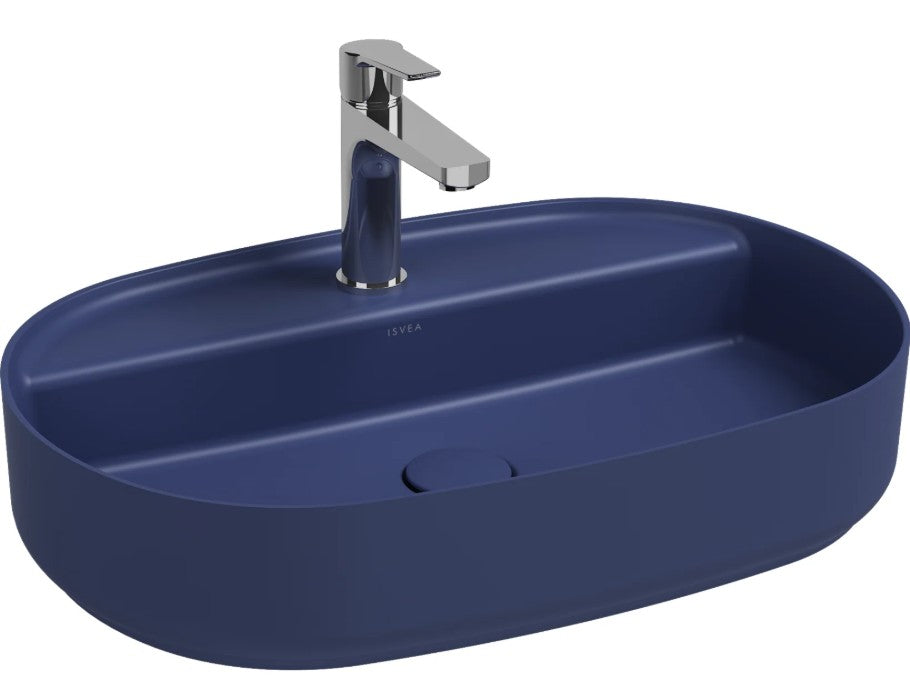ISVEA Infinity Ovaal wastafel of wasbak 60 cm met overloop