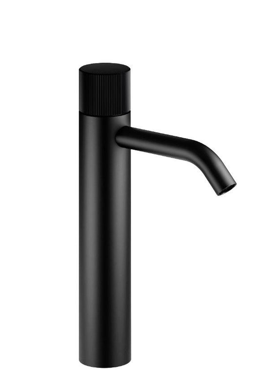 Dornbracht Meta Pure 1-greeps verhoogd wastafelkraan mat zwart