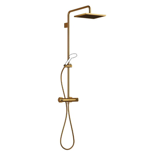 Dornbracht Symetrics Showerpipe, douchekolom met thermostaatkraan zonder handdouche - Geborsteld brons