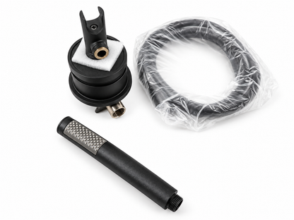 JEE-O Soho regendouche set 2-weg (hammercoat mat zwart)