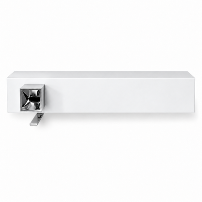 Dornbracht Elemental Spa IAM 1-greeps Design wastafel wandmengkraan met Corian Wit Behuizing