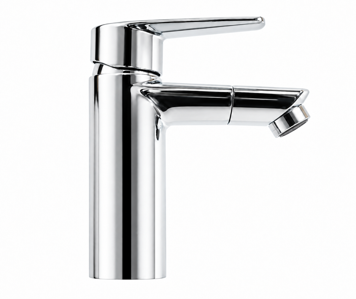 Damixa Clover 1-gats wastafelkraan / bidetkraan met click plug chroom